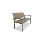 Banc de jardin 122 x 90 x 55 cm en polyrotin 2 places