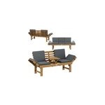 Banc de jardin 200x45x76cm acacia certifi� fsc ; transformable