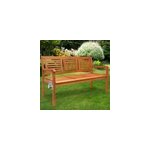 Banc de jardin eucalyptus 3 places pr� - huil� certifi� fsc