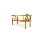 Banc de jardin jupiter en eucalyptus 130 cm - si�ge en bois terrasse balcon