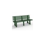 Banc de jardin parc terrasse ext�rieur vert pvc - 145x49x74 cm jardin