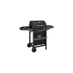 Barbecue � gaz el toro en acier avec 3 br�leurs et roues
