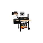 Barbecue mobile 2 surfaces de cuisson jardin