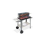 Barbecue mobile 83x44x87cm avec roues et plan de travail