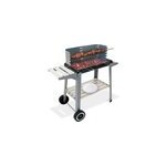Barbecue mobile 83x44x87cm avec roues et plan de travail