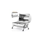 Barbecue portable en acier inoxydable double plaque