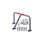 Barrière de parking 80x47x44cm anti - stationnement amovible Barrière de parking 80x47x44cm anti - stationnement amovible