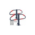Barrière de parking bogen, lot de 2 avec clé et socle Barrière de parking bogen, lot de 2 avec clé et socle
