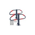 Barri�re de parking bogen, lot de 2 avec cl� et socle