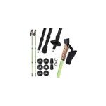 B�tons de marche nordique vert en aluminium poign�e ergonomique toute surface