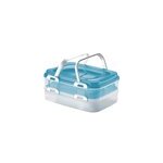 Bo�te de conservation partybox avec poign�es 40x30x18 bleu stockage rangement