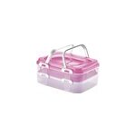 Bo�te de conservation partybox avec poign�es 40x30x18 fuchsia pastel rangement
