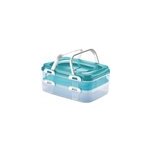 Bo�te de conservation partybox avec poign�es 40x30x18 vert stockage rangement