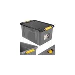 Bo�te de rangement gris / anthracite 58x39x25cm empilable