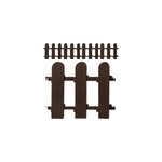 Bordures de jardin brun 1, 12 m