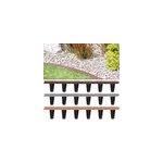 Bordure de jardin brun 3, 8m rebord de jardin