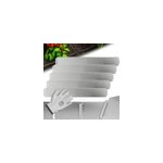 Bordure de parterre, set de 5 pi�ces, m�tal argent� 5mx14cm