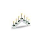 Bougeoir electrique noel d�cor� - bougies led - d�coration f�tes de noel