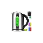 Bouilloire �lectrique 1, 7 litres en acier inoxydable lumi�re changeante sans bpa