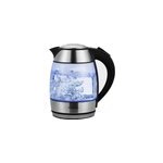 Bouilloire �lectrique noire 1, 8l 2200w inox avec led