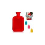 Bouillotte rose 2 litres en caoutchouc naturel