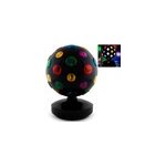 Boule disco rotative avec 9 led - 43 lentilles multicolores - �~ 20cm