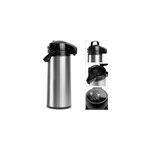 Bouteille isotherme thermos 1, 9 l argent� noir 36 cm x 18 cm boissons th� caf�