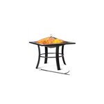 Brasero carr� runedak 76 cm acier