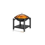 Brasro rond 55cm avec grille et tisonnier pour jardin