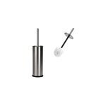 Brosse de toilette avec support en mtal et manche acier