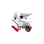 Brouette de jardin 100l chariot transport feuilles