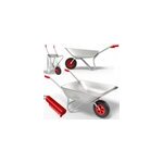 Brouette de jardin volume 80l en acier galvanis�