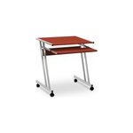 Bureau pc ordinateur meuble rangement informatique pc gamer marron