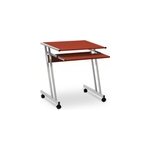 Bureau pc ordinateur meuble rangement informatique pc gamer marron