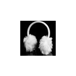 Cache - oreilles blanc mod�le tricot�