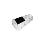 Cage à lapins et rongeurs 180x75x75cm noir Cage à lapins et rongeurs 180x75x75cm noir