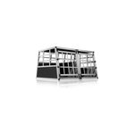 Cage de transport pour chiens aluminium 89x70x51cm