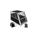 Cage de transport xl pour chien - avec porte pour voyage voiture animaux