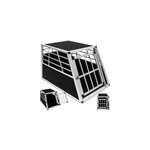 Cage de transport xl pour chien - avec porte pour voyage voiture animaux