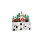 Calendrier de l'avent paysage de no�l � remplir