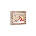 Calendrier de l'avent p�re no�l avec led � remplir