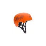 Casque de skate orange taille s v�lo bmx rollers r�glable