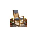Chaise � bascule en acacia 107x54x77cm
