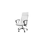 Chaise de bureau blanche ergonomique rembourr� moderne
