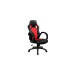 Chaise de bureau fauteuil si�ge rembourr� noir rouge r�glable en hauteur