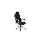Chaise de bureau ordinateur pc office design sport fauteuil classe - noir