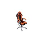 Chaise de bureau ordinateur pc office design sport fauteuil classe noir / orange