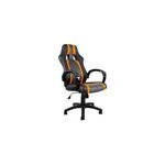 Chaise de bureau sport deluxe - noir / orange / gris