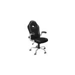 Chaise de bureau sport - siege baquet - noir - sport racing design