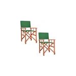 Chaise de pluie cannes set de 2 vert eucalyptus fsc ; - certifi�
